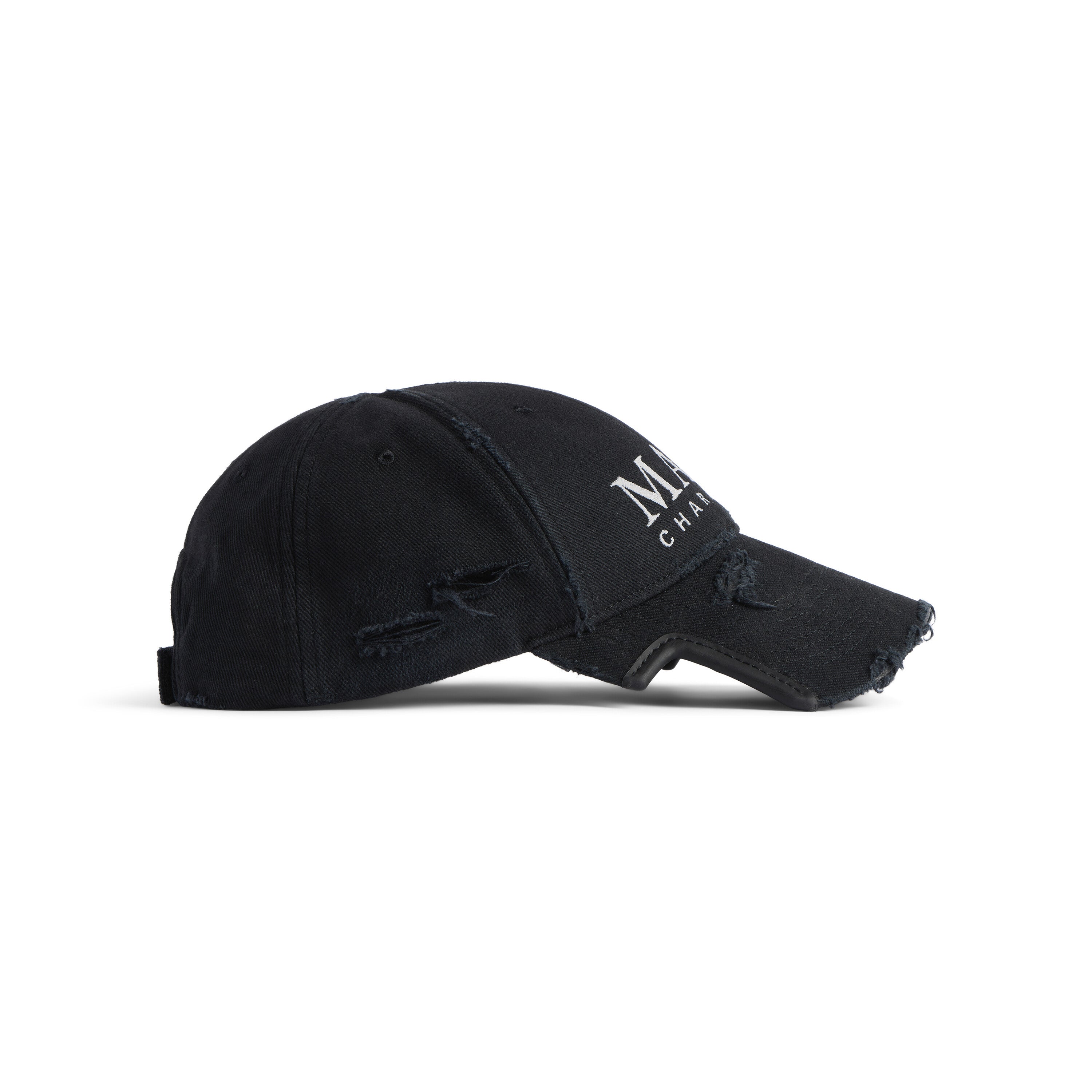 CASQUETTE MAIN CHARACTER ARTWORK POUR HOMME EN NOIR DÉLAVÉ